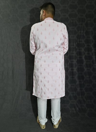 Silk Pink Kurta Pyjama