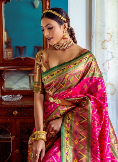 Sophisticated Woven Silk Classic Saree