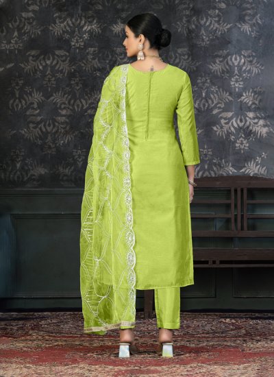 Spectacular Green Party Salwar Suit