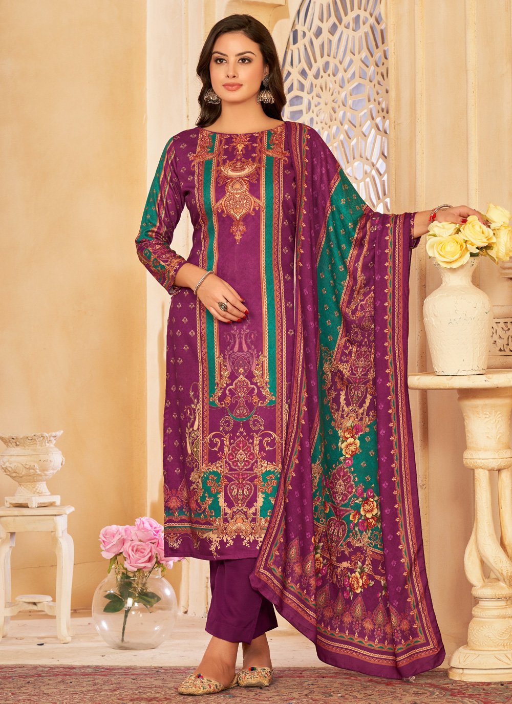 Pashmina store salwar suit