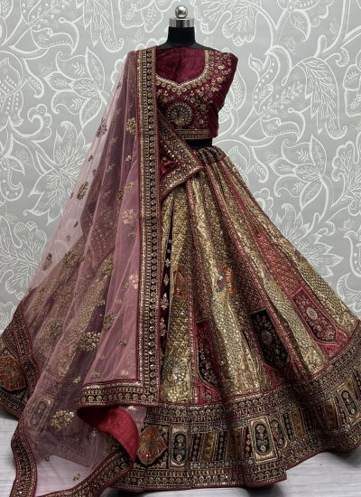 Trendy Silk Wedding Lehenga Choli