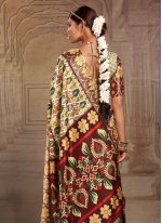 Tussar Silk Multi Colour Silk Saree