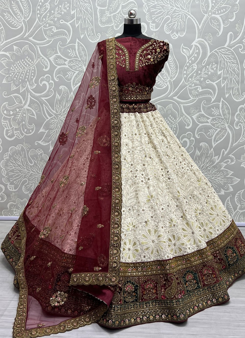 Page 2 | Buy Designer Chiffon Lehenga Choli Online Shopping