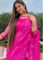 Banglori Silk Lace Pink Classic Saree