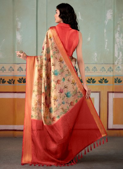 
                            Baronial Handloom silk Festival Silk Saree