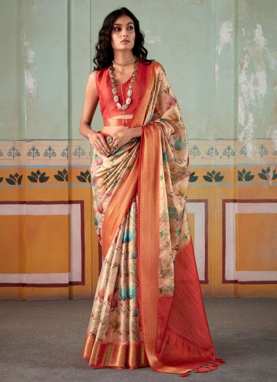 Baronial Handloom silk Festival Silk Saree