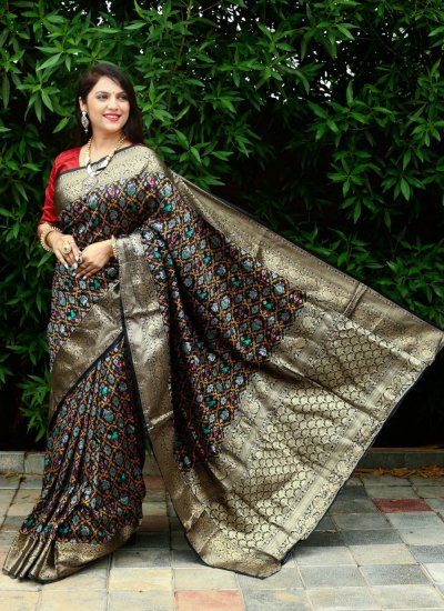 Buy roomie fashion Woven Kanjivaram Pure Silk Green Sarees Online @ Best  Price In India | Flipkart.com