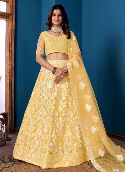 Awesome Yellow Color Designer Lehenga Choli Buy Now – Joshindia