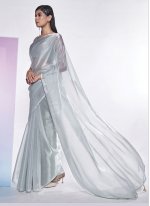 Fancy Fabric Silver Fancy Classic Designer Saree
