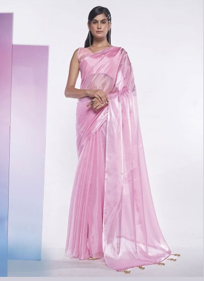 Fancy Fancy Fabric Classic Designer Saree in Pink