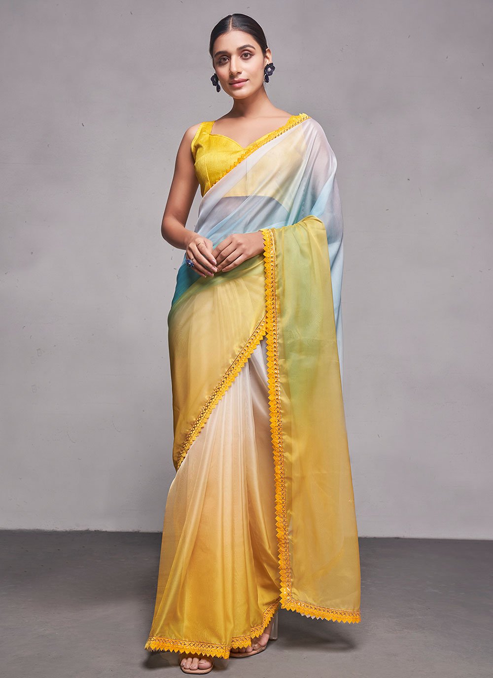 Yellow Wedding Sarees: Buy Latest Designs Online | Utsav Fashion