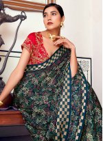 Outstanding Foil Print Printed Saree