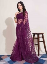 Remarkable Purple Casual Classic Saree