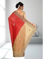 Saree Handwork Uppada Silk in Red