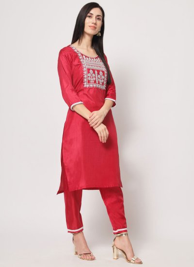 Tiptop Silk Pink Embroidered Trendy Salwar Kameez