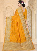 Imperial Art Silk Gold Designer Traditional Saree
