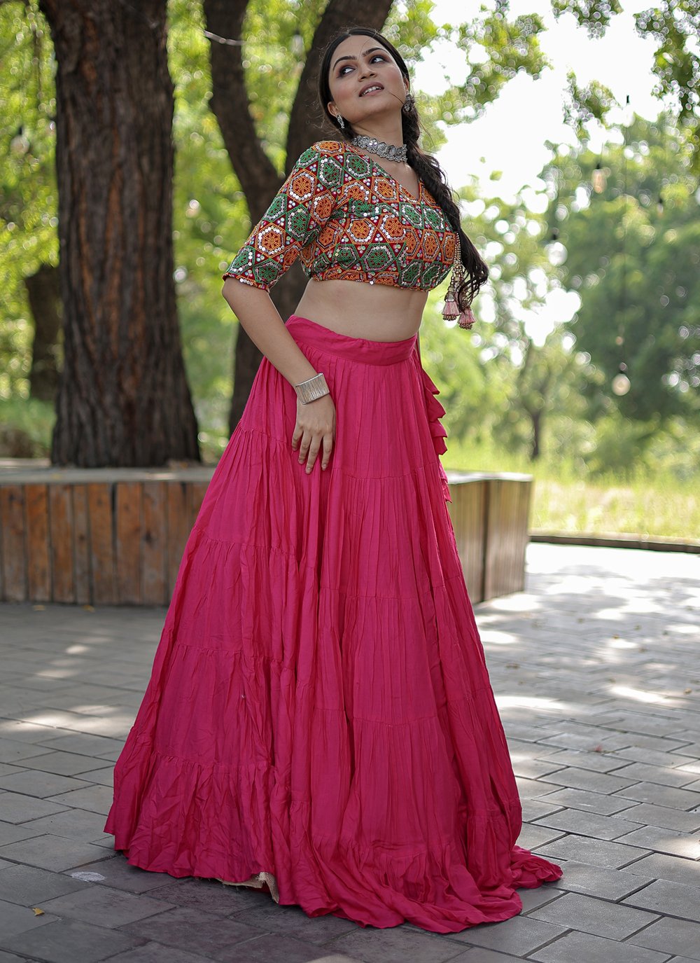 RAJSHAKTI BOUTIQUE Printed Semi Stitched Lehenga Choli - Buy RAJSHAKTI  BOUTIQUE Printed Semi Stitched Lehenga Choli Online at Best Prices in India  | Flipkart.com