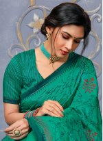 Absorbing Embroidered Tussar Silk Classic Saree