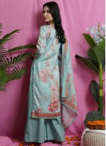 Adorning Digital Print Satin Trendy Salwar Suit
