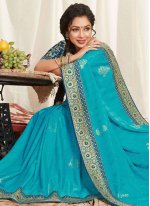 Adorning Patch Border Rupali Ganguly Fancy Fabric Designer Saree