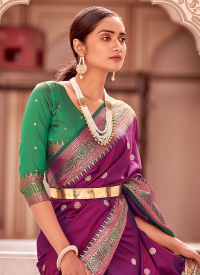 Affectionate Banarasi Silk Trendy Saree