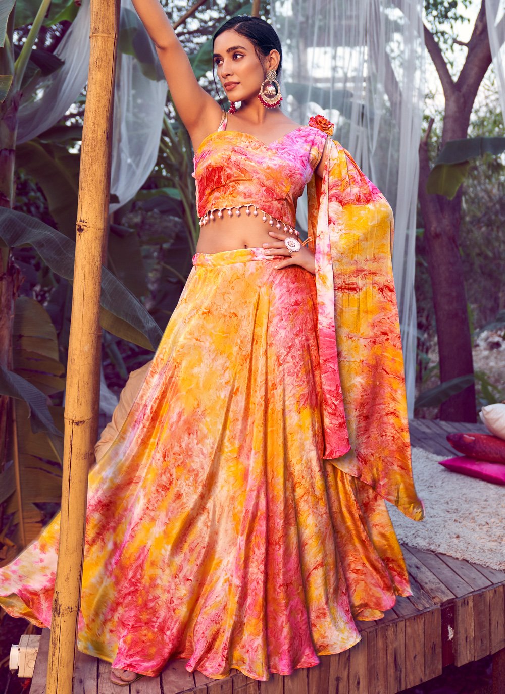 Buy Plain & Simple Lehenga Sets Online At Upto 50% Discounts