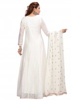 Alluring Off White Ceremonial Readymade Suit