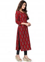 Alluring Printed Party Wear Kurti