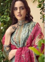Alluring Viscose Mehndi Designer Salwar Suit