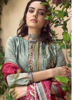 Alluring Viscose Mehndi Designer Salwar Suit