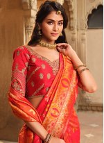 Alluring Weaving Engagement Trendy Saree