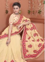 Amazing Embroidered Georgette Trendy Saree