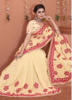 Amazing Embroidered Georgette Trendy Saree