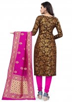 Amazing Weaving Churidar Salwar Suit