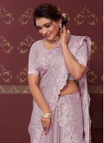 Amusing Silk Blend Trendy Saree