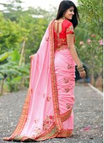 Appealing Embroidered Silk Traditional Saree