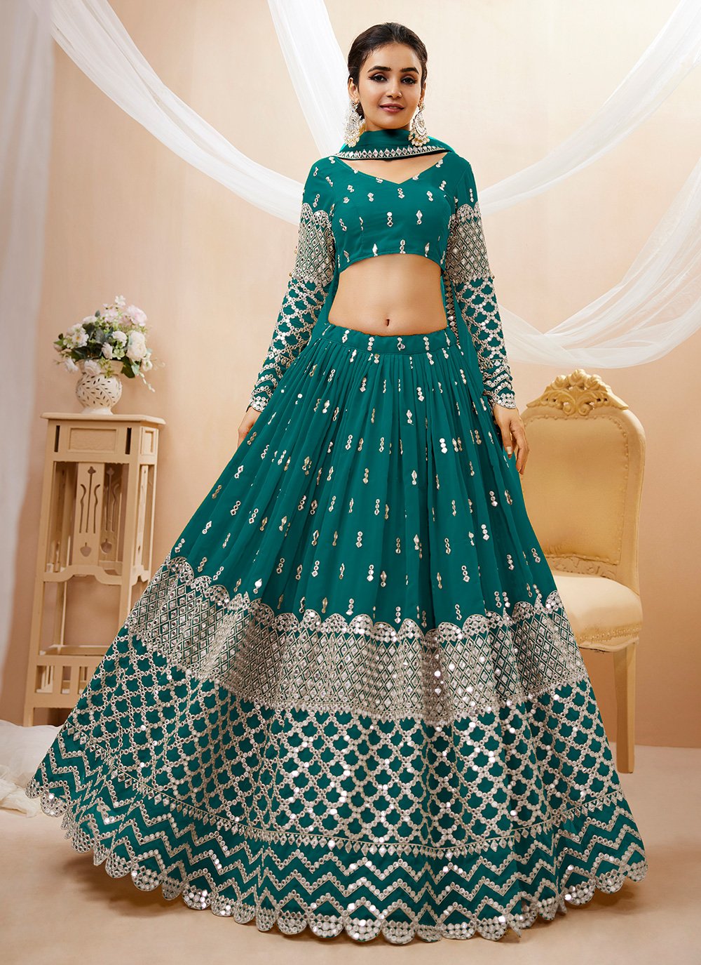 Buy Zari Wedding Trendy Lehenga Choli Online