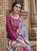 Aristocratic Magenta Designer Pakistani Suit