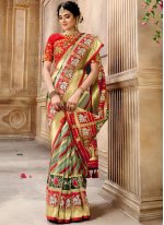 Aristocratic Resham Patola Silk  Traditional Designer Saree