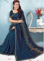 Art Silk Designer Traditional Saree in Blue