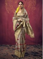 Art Silk Multi Colour Weaving Designer Traditional Saree