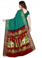 Art Silk Rama Printed Traditional Designer Saree