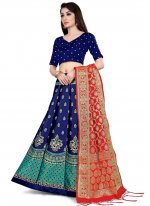 Aspiring Jacquard Work Banarasi Silk Designer Lehenga Choli