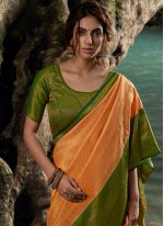 Aspiring Multi Colour Kanjivaram Silk Contemporary Saree