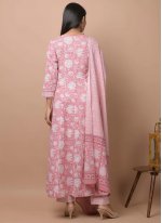 Astonishing Cotton Pink Printed Salwar Kameez