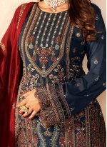 Astounding Embroidered Teal Trendy Salwar Suit 