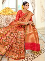 Astounding Traditional Designer Saree For Ceremonial