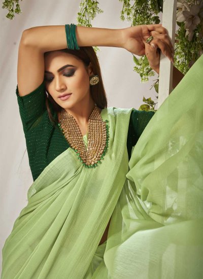 Attractive Green Classic Saree