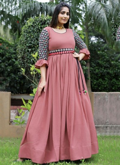 Attractive Pink Designer Gown