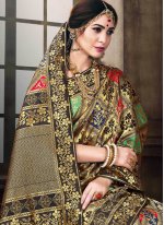 Awesome Poly Silk Woven Multi Colour Traditional Saree